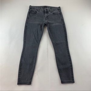 MOTHER Denim Charcoal Lies & Shadows The Looker Skinny Jeans 27